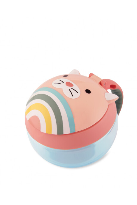 Tupper de snacks, diseño gato Sin color