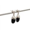 Caravanas ovalo onix - plata 925 - onix - CA8453 conpiedra