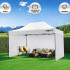 Gazebo Plegable con Paredes 3x4,5 Para Playa o Jardín Autoarmable Color Blanco Gazebo Plegable con Paredes 3x4,5 Para Playa o Jardín Autoarmable Color Blanco