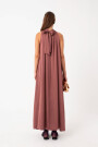 VESTIDO LARGO CUELLO HALTER Violeta