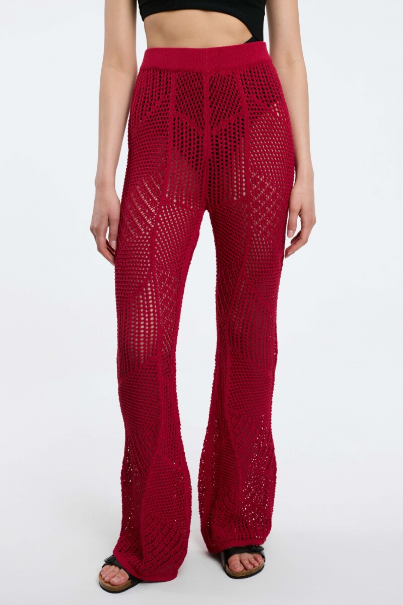 Pantalón Patchwork - Burdeos 