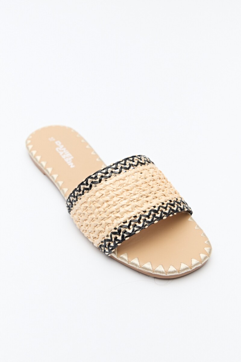 SANDALIA PLATS Negro