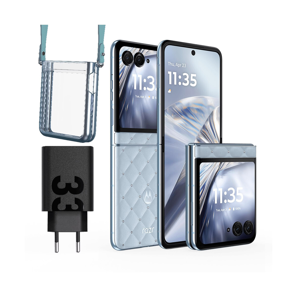 Motorola Moto Razr 60 5G DS 12/512GB - Celeste SWAROSKY 