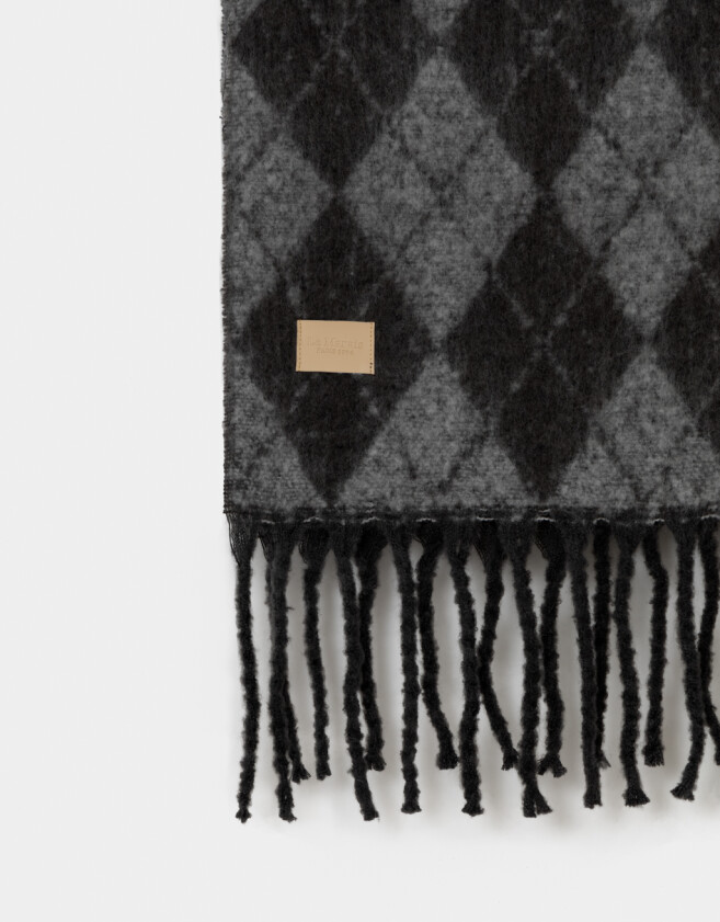 Bufandas Estampados Bufanda Tejida Escocesa - Estampado Geometrico