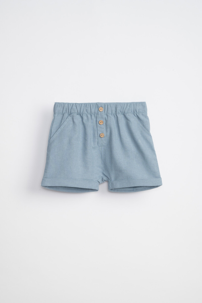 Short con botones - Azul 