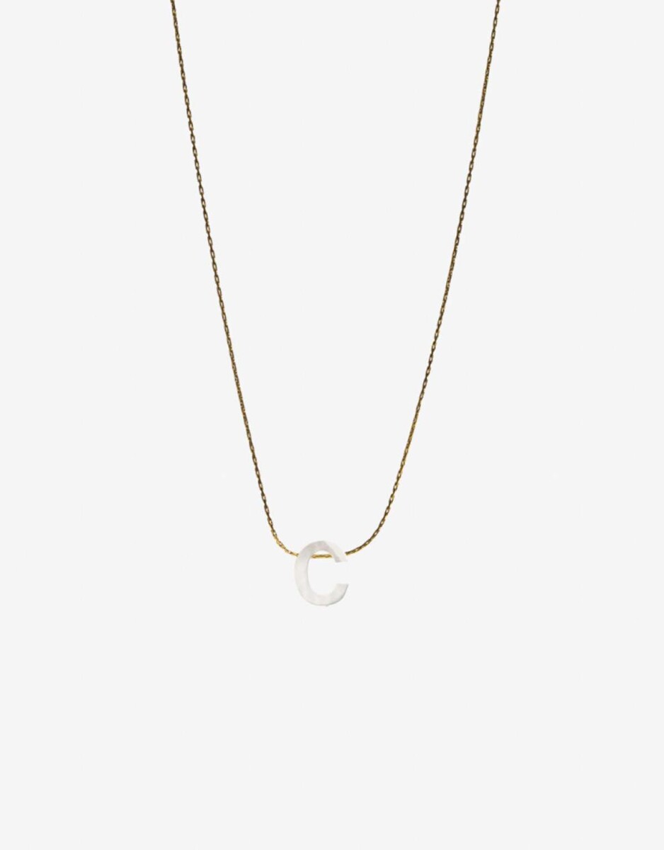 Cadena Corta con Dije Perlas - Dorado 