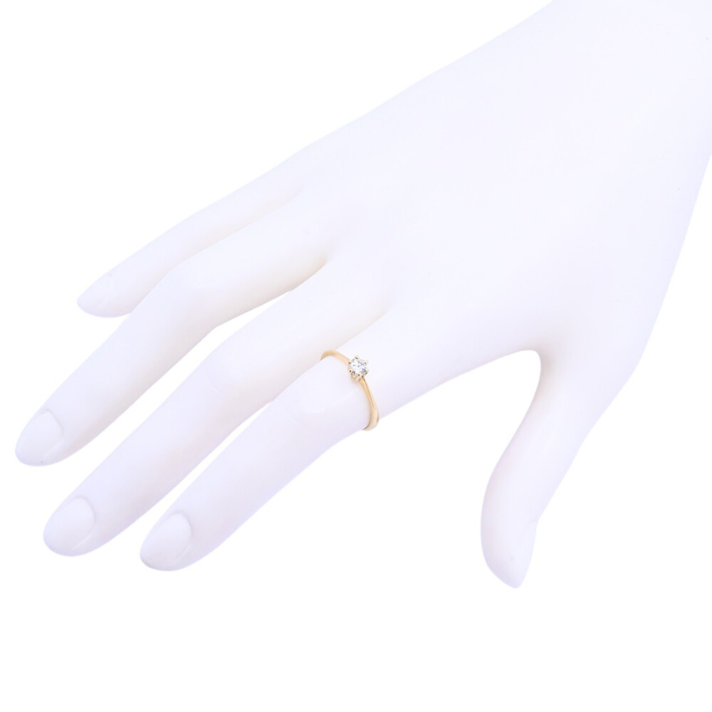 Anillo solitario oro 18 k amarillo y brillante engarce 6 puntas. Anillo solitario oro 18 k amarillo y brillante engarce 6 puntas.