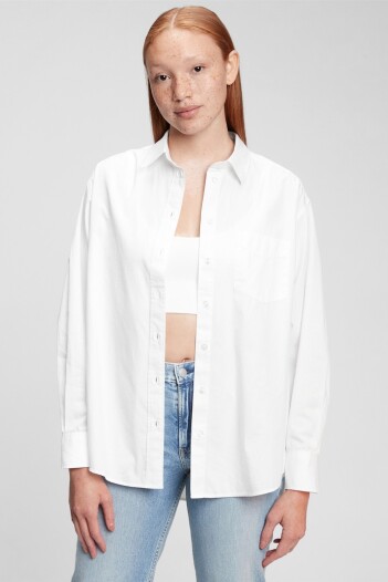 Camisa Big Mujer Optic White