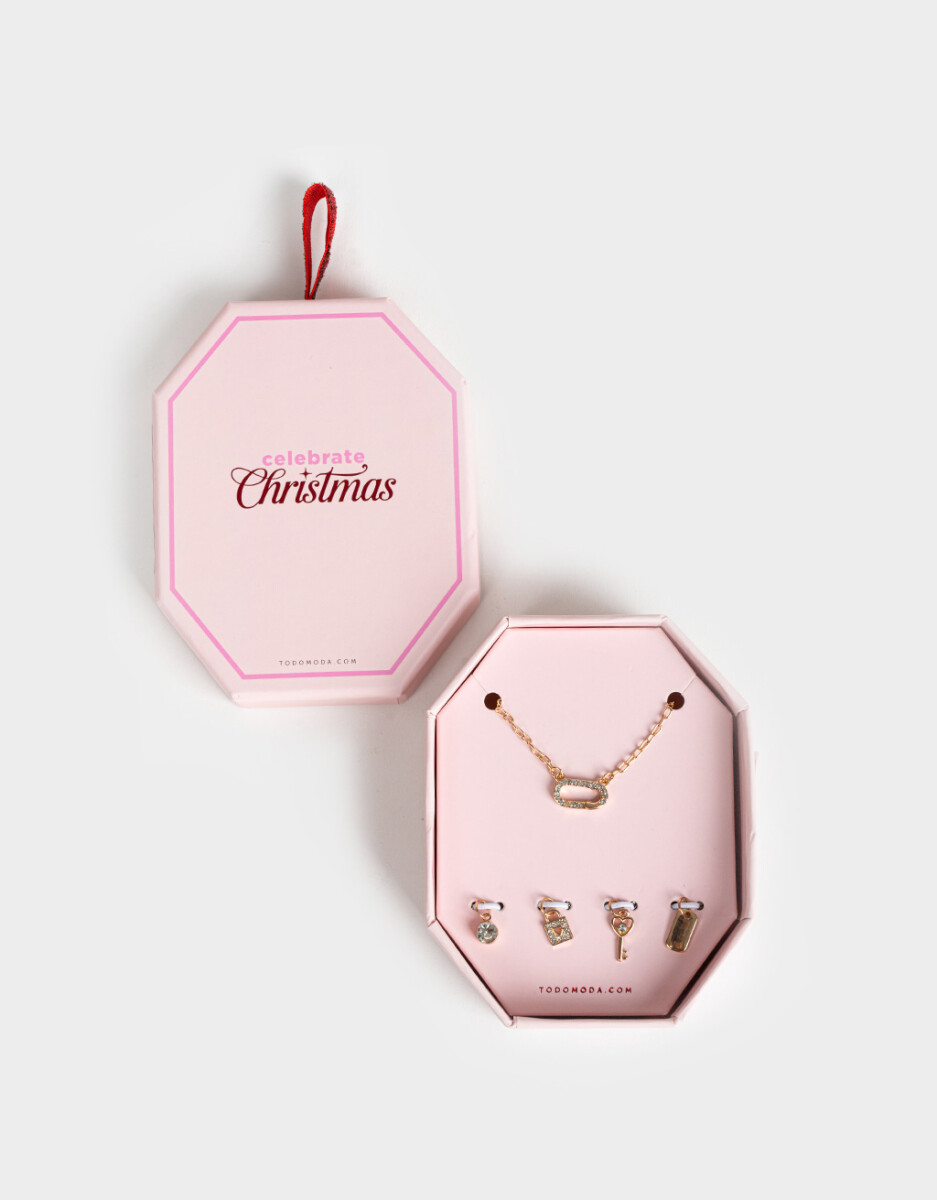 Set De Cadena Y Charms 