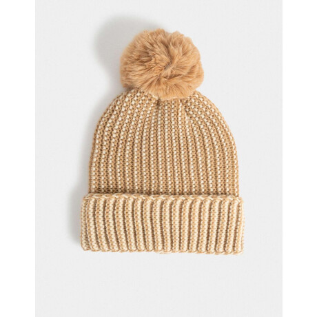 Gorro Romántico marron beige