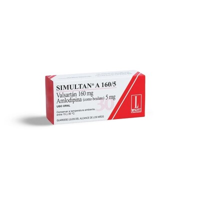 Simultan A 160 Mg./5 Mg. 30 Comp. Simultan A 160 Mg./5 Mg. 30 Comp.