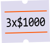 Promo AGUINALDO 3x1000