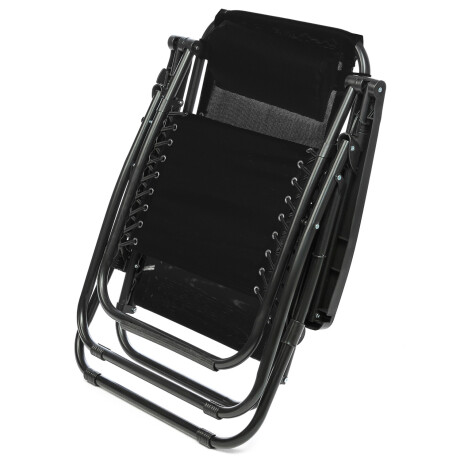 Reposera Silla Camastro Plegable Arye Confort Negro
