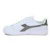 Championes Mujer Diadora Knock On Blanco-Plata