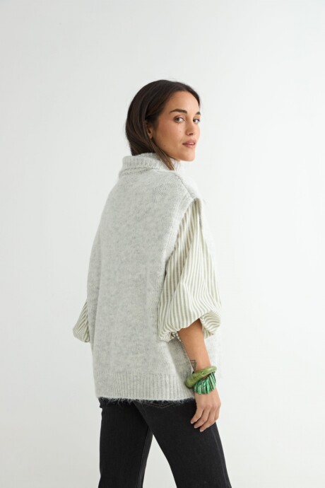 CHALECO SÁNDALO GRIS CLARO