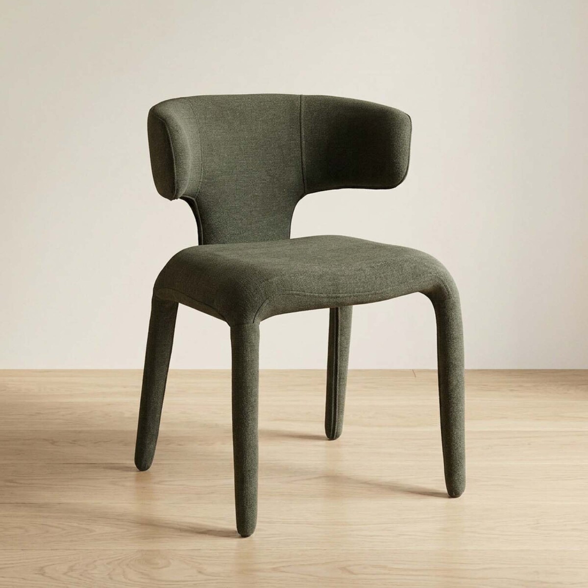 SILLA DE COMEDOR - METAL-Y-TELA VERDE BEATRIZ 