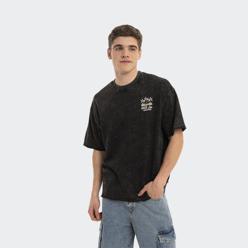 Remera Reef Oversized Negro