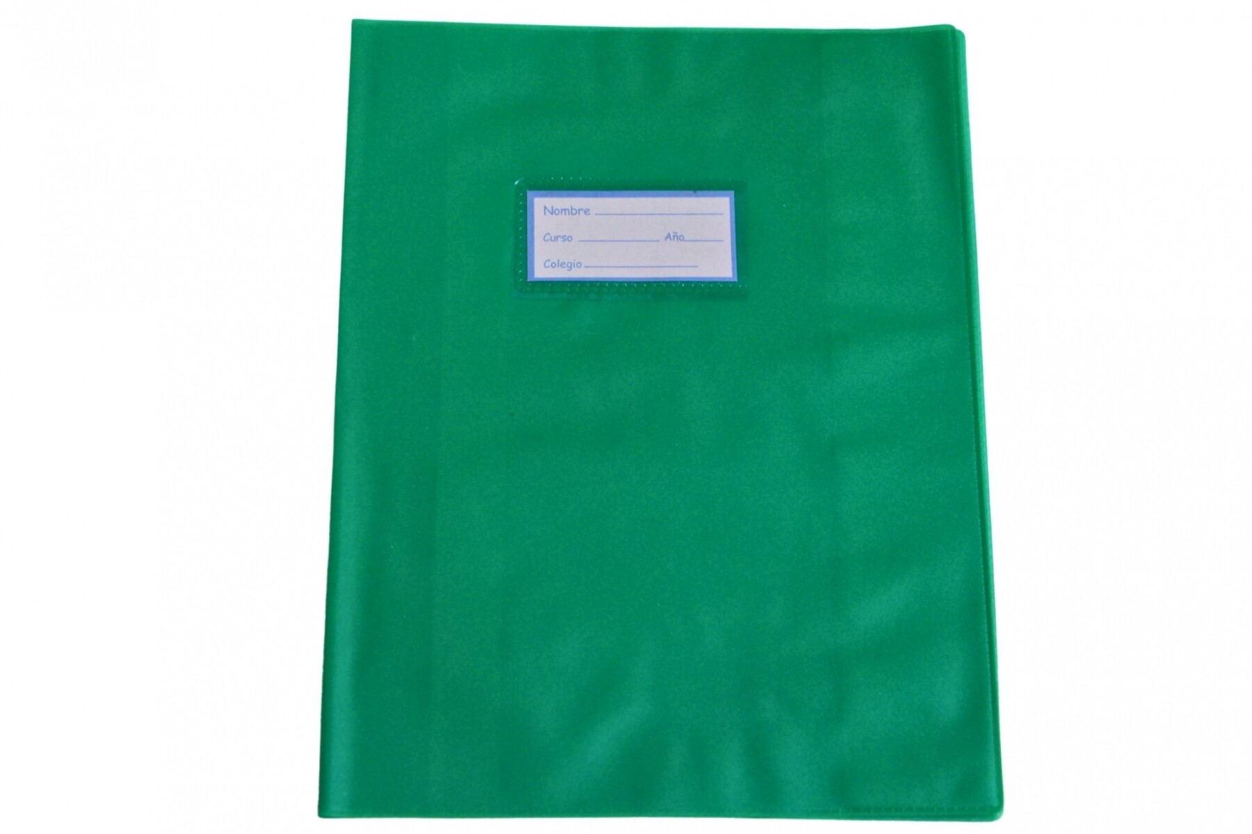 FORRO PARA CUADERNO TEORIA PVC COLOR VERDE 