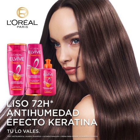 Pack L'Oréal Paris Dream Liso Shampoo 370ml + Acondicionador 370ml + Sérum 100ml + Mascarilla Capilar 300ml Pack L'Oréal Paris Dream Liso Shampoo 370ml + Acondicionador 370ml + Sérum 100ml + Mascarilla Capilar 300ml