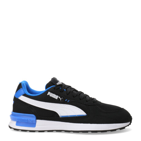 Championes Infantiles Puma Graviton Negro - Blanco - Azul