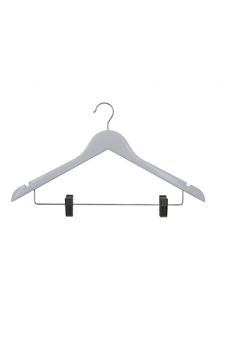 Percha Pantalón Triángulo Con Pinzas Blanco - Adulto Percha Pantalón Triángulo Con Pinzas Blanco - Adulto