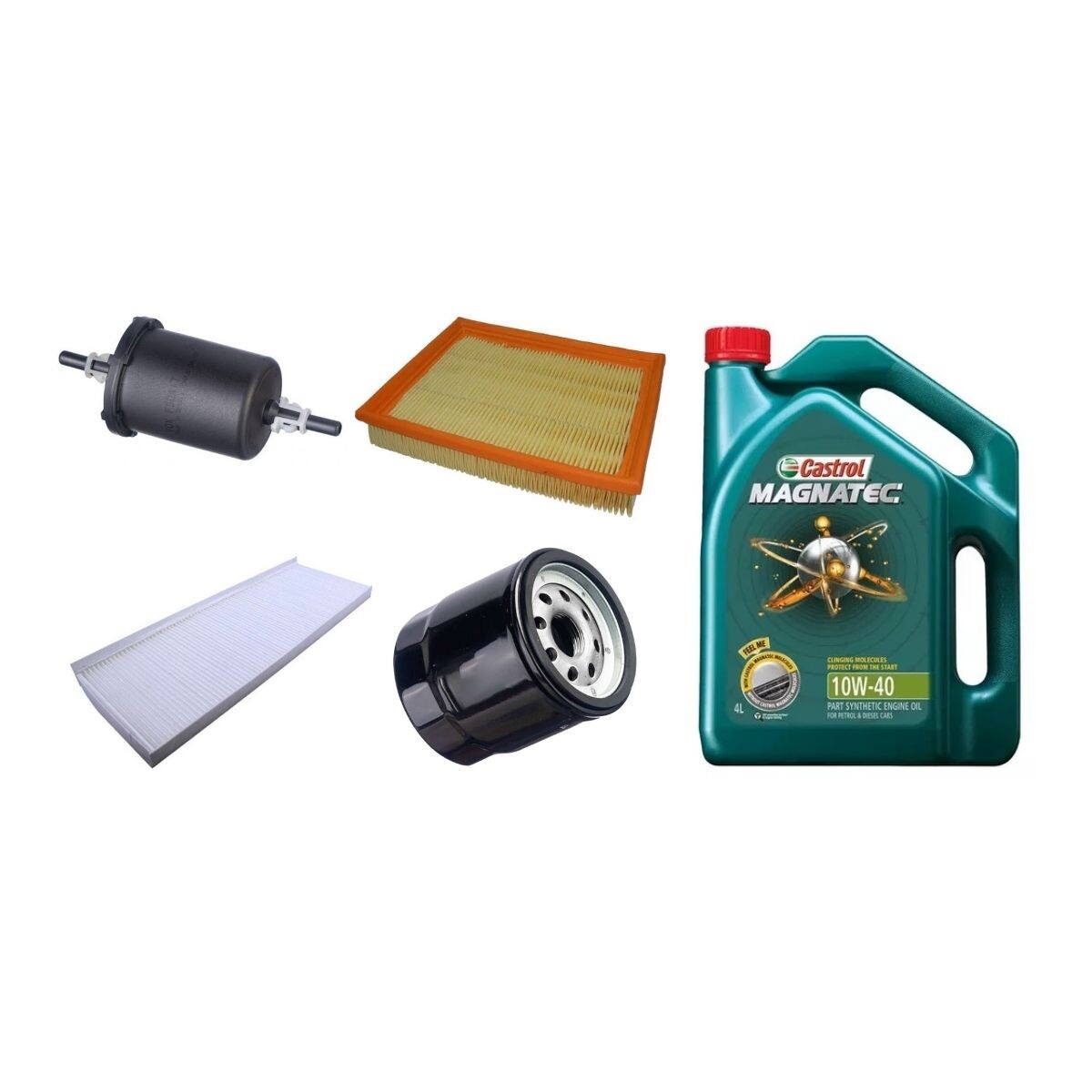 KIT DE FILTROS Y ACEITE 10W40 CASTROL 