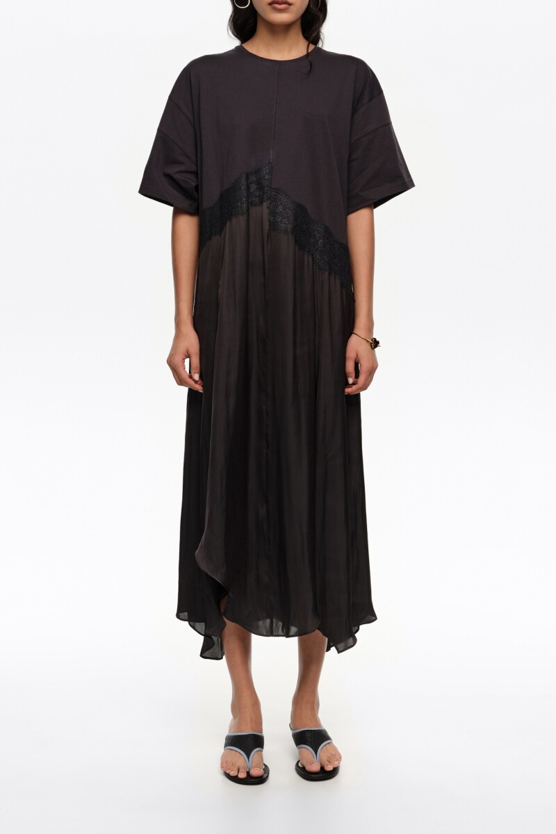 VESTIDO ASIMÉTRICO Negro