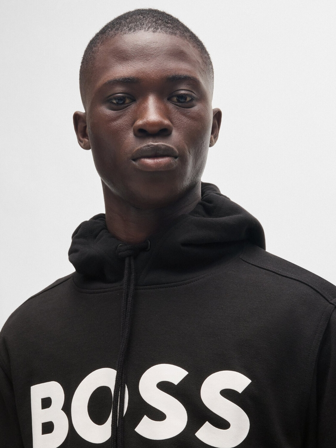 BOSS - Canguro de algodón con logo, SULLIVAN Negro