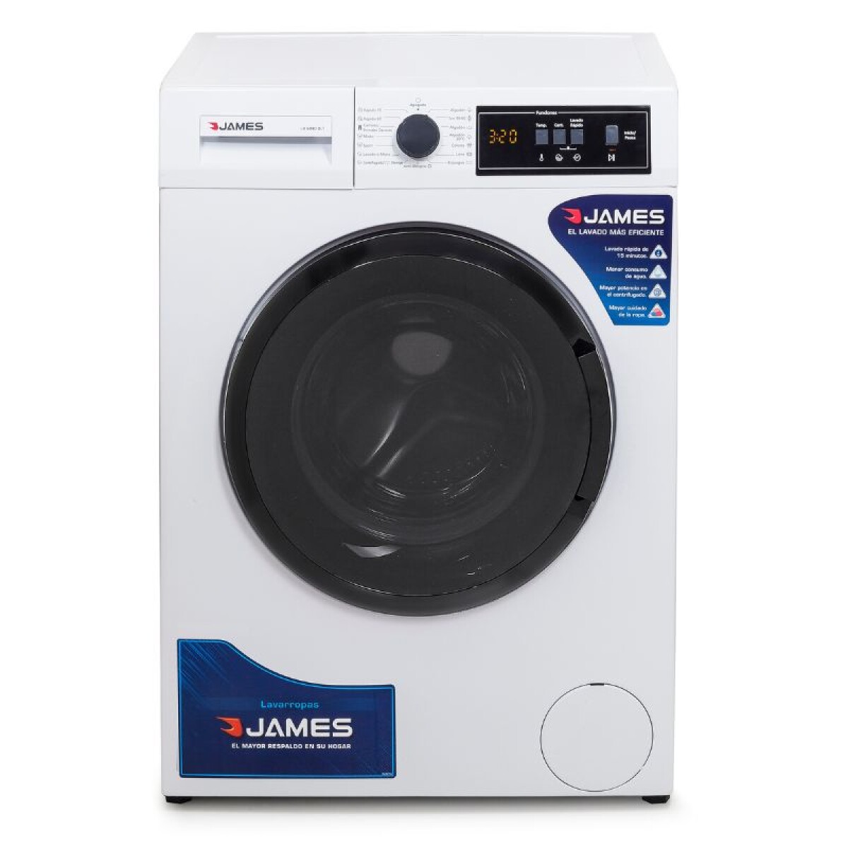 LAVARROPAS JAMES CARGA FRONTAL 6KG - LR 6990 BLT 