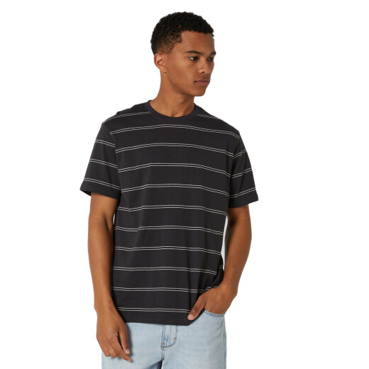 Remera Rip Curl Plain Stripe- Negra Remera Rip Curl Plain Stripe- Negra