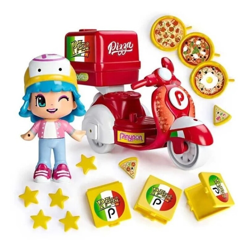 Pinypon Moto De Pizzeria Con Accesorios Original Pinypon Moto De Pizzeria Con Accesorios Original