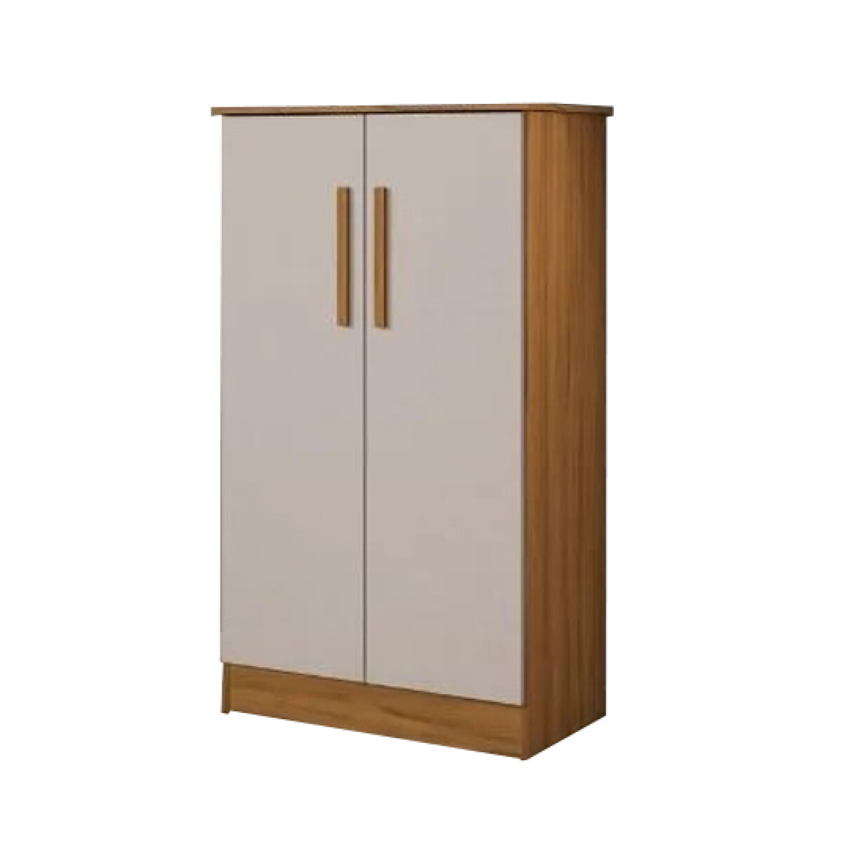 ZAPATERA 2 PUERTAS ORGANIZADOR CON ESTANTES INTERNOS - COLOR MADERA 