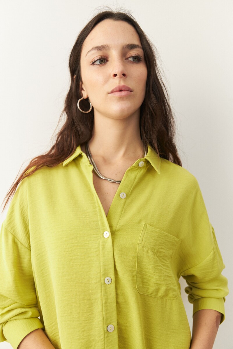 CAMISA AQUA Verde Manzana