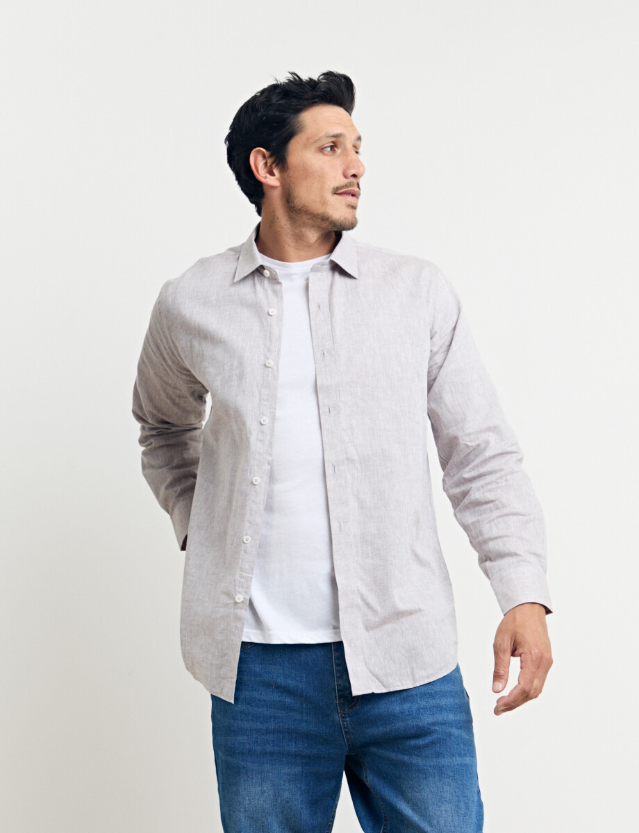 012582 CAMISA HARRY Beige