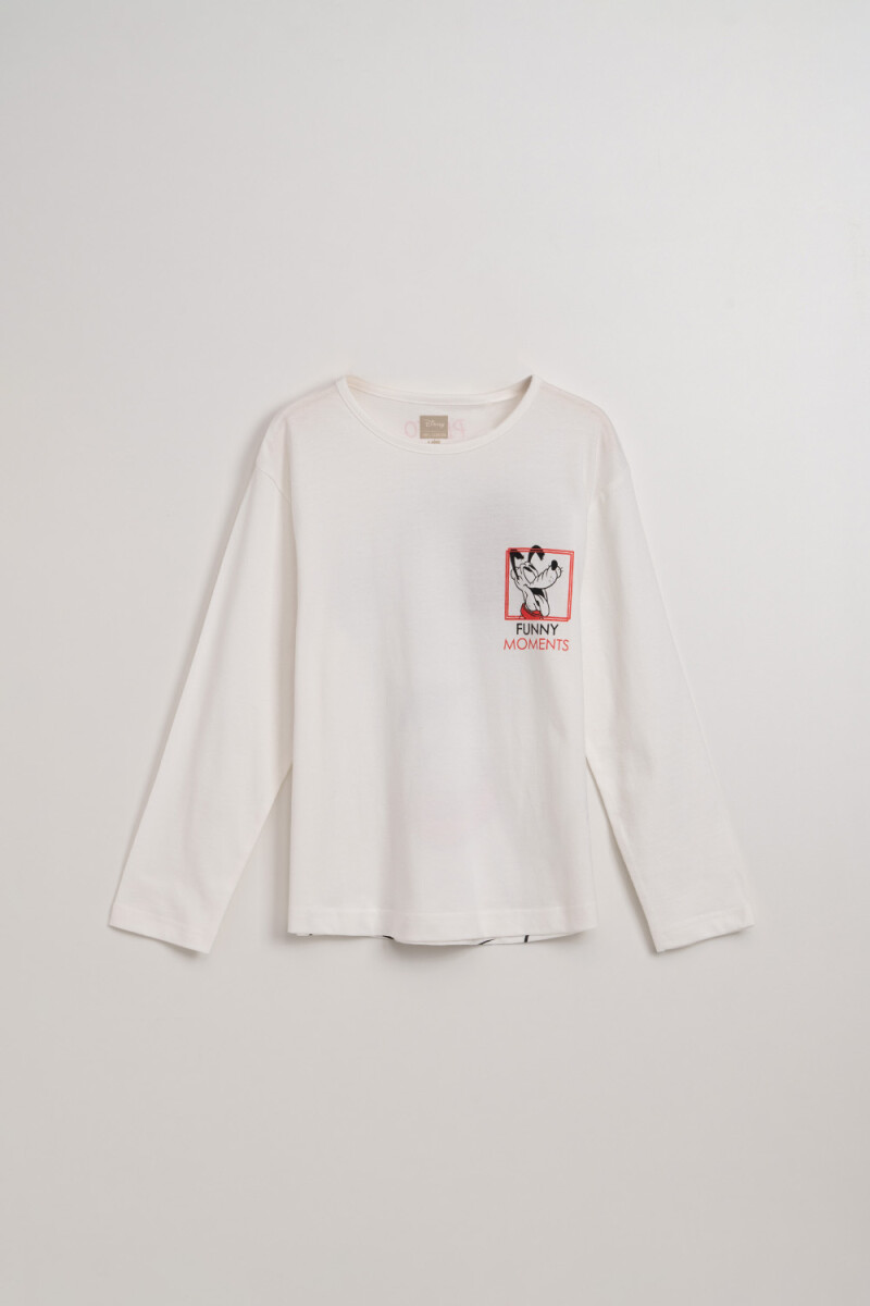 Remera manga larga estampada - Pluto Crudo 