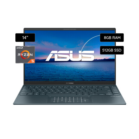 Notebook ASUS Zenbook 14" Ryzen 5 5500U 512GB SSD / 8GB RAM UM425UAZ-KI004W Español Pine grey