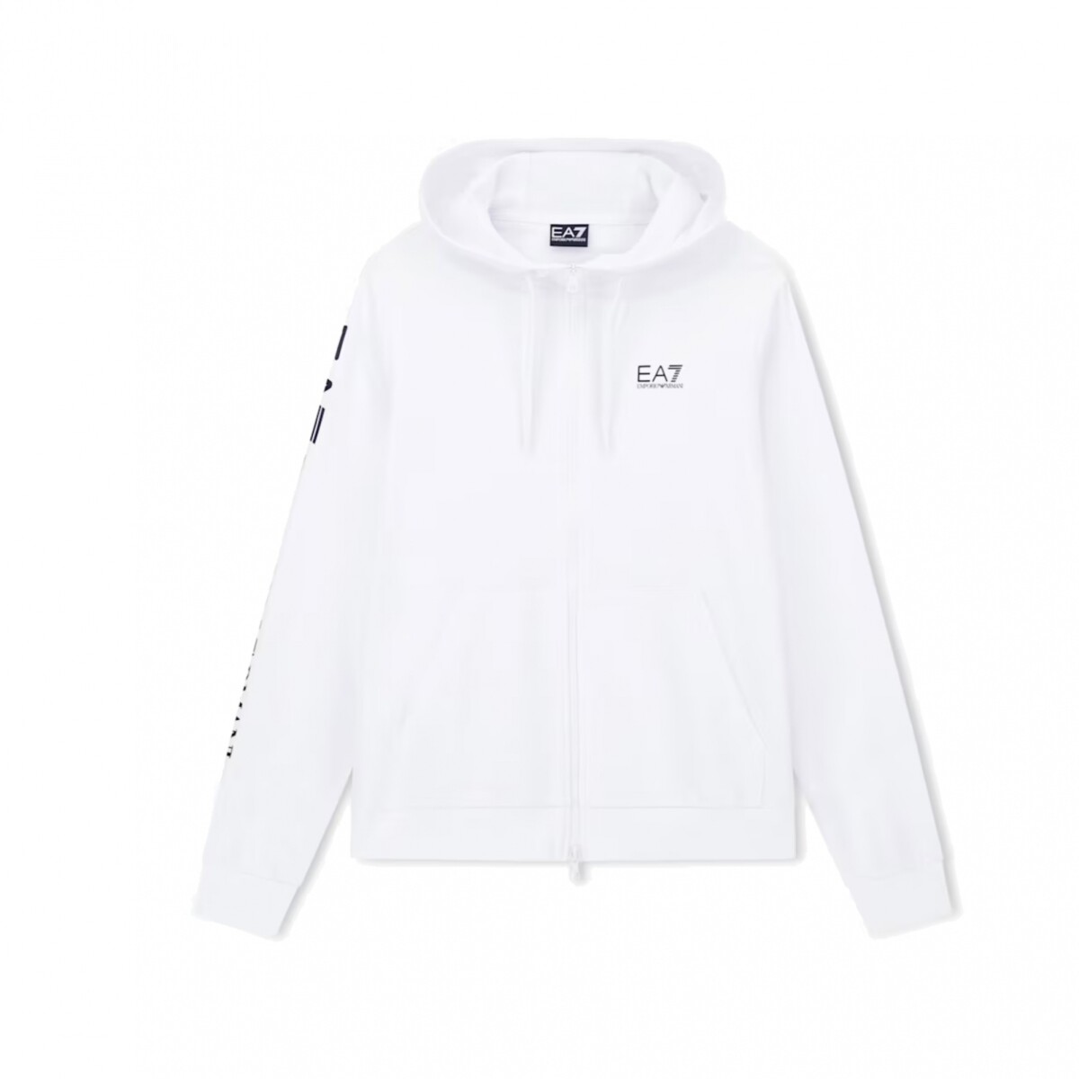 ARMANI EA7 HOODIE - WHITE/BLACK 