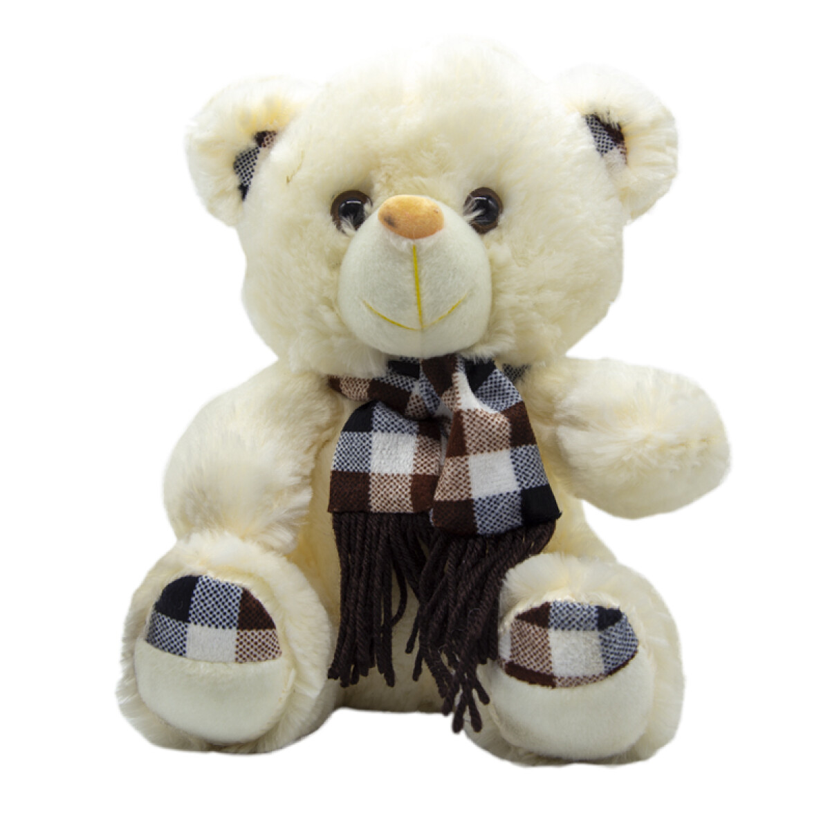 Oso de Peluche con Bufanda a Cuadrille 