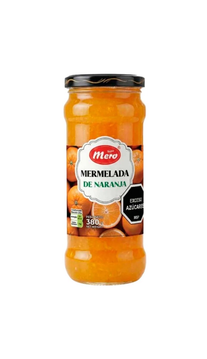 MERMELADA MERO (02) NARANJA 380g (VIDRIO) 