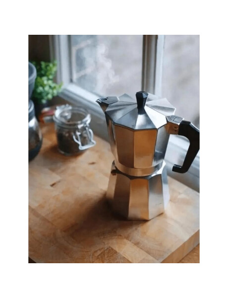 CAFETERA ITALIANA ALUMINIO 600ML 12T PLATA VARENNA CAFETERA ITALIANA ALUMINIO 600ML 12T PLATA VARENNA