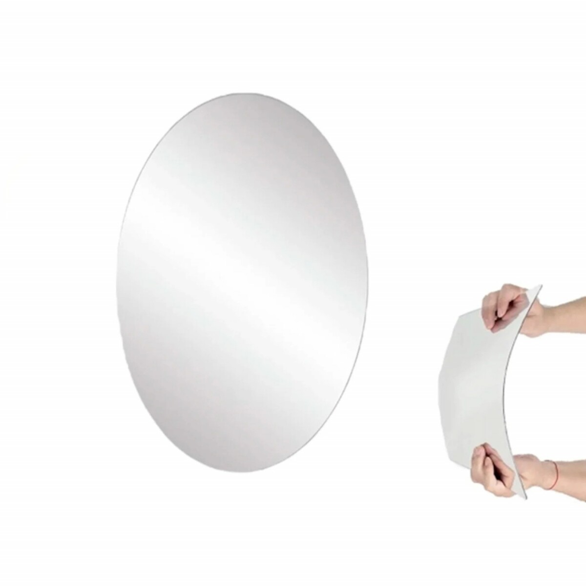 ESPEJO ACRÍLICO DECORATIVO OVALADO • 40x25cm 