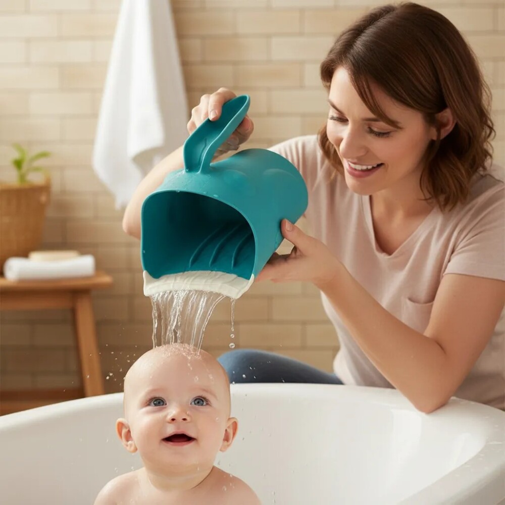 Jarra para baño mk celeste