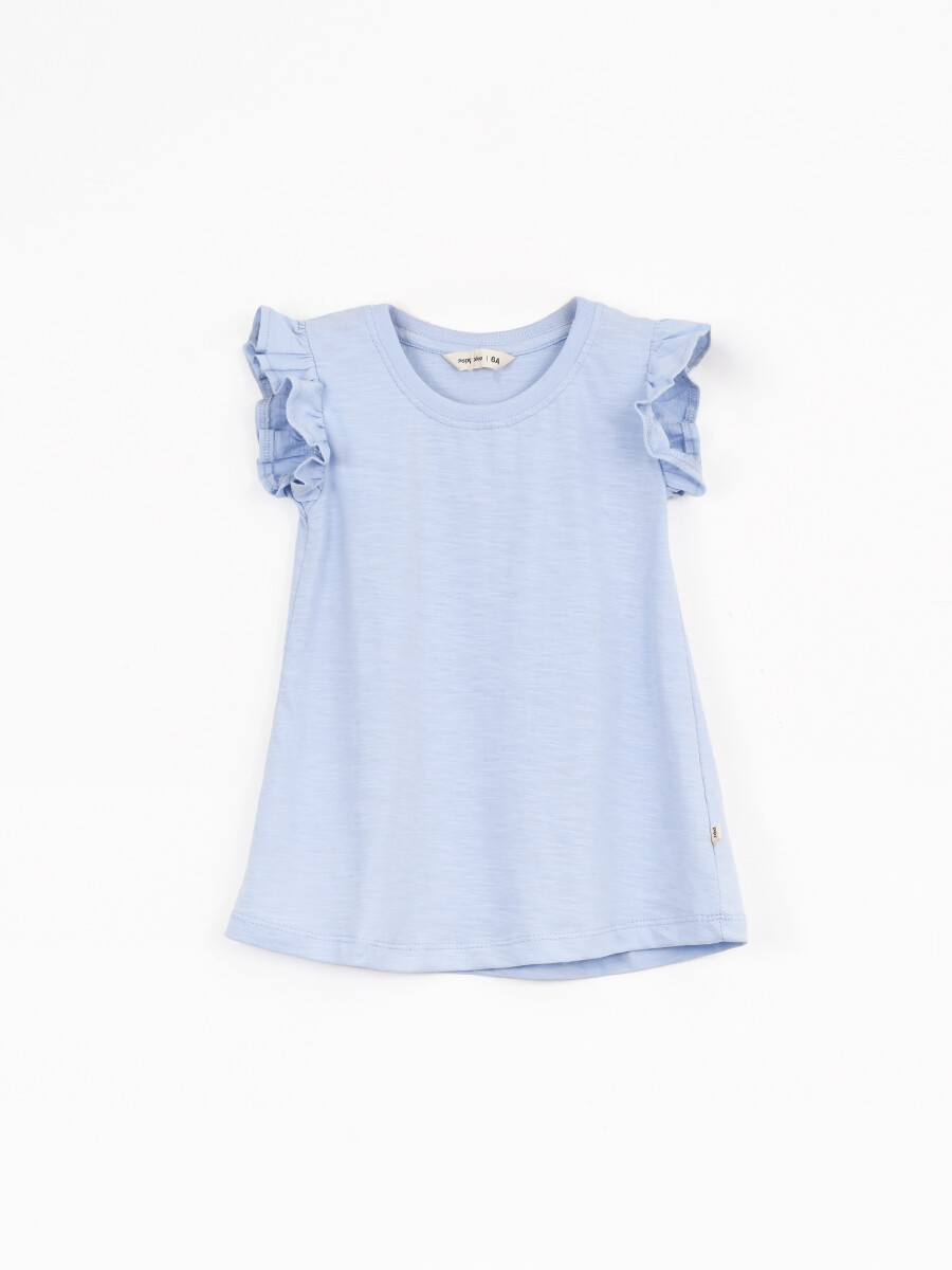 MUSCULOSA SLUB RENATA - CELESTE 