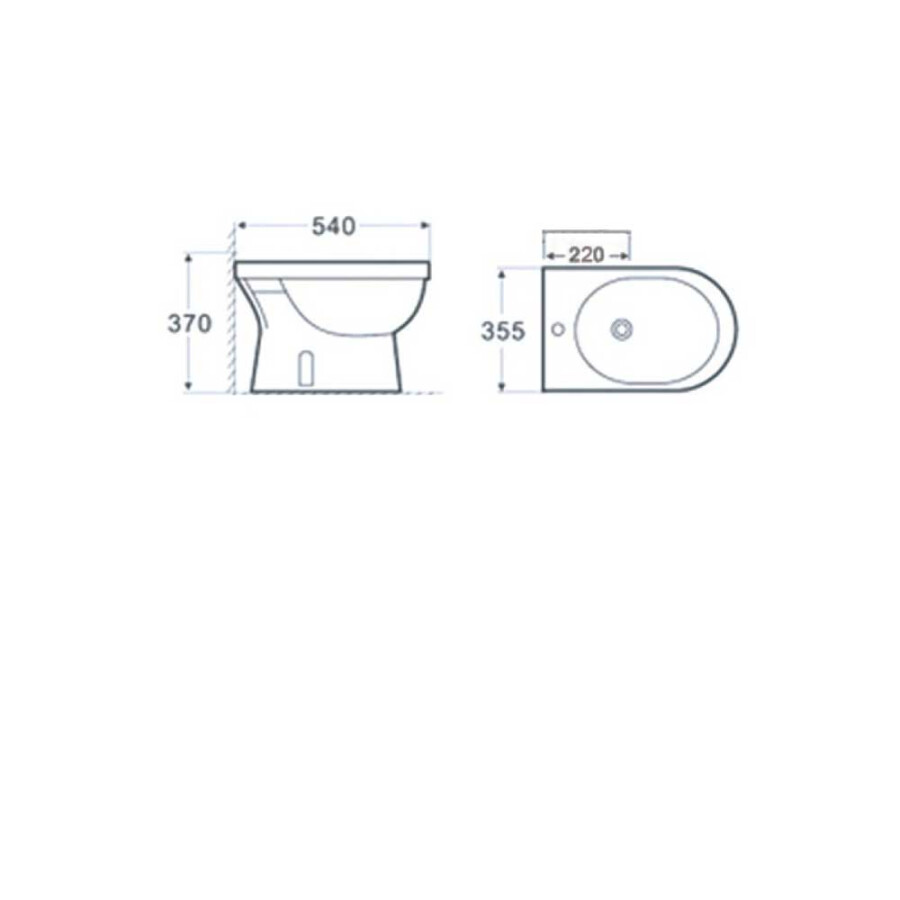 Bidet con transferencia Zoe Aspen Bidet con transferencia Zoe Aspen