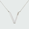 Colgante Letra grande de plata 925 con brillantes Colgante Letra grande de plata 925 con brillantes