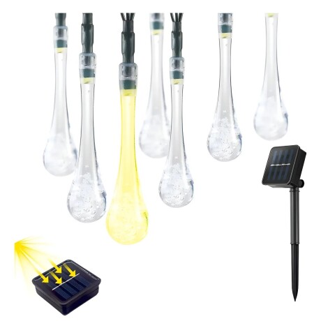 Guirnalda Solar Hada Gotas 7m 30 Luces Led Navidad Guirnalda Solar Hada Gotas 7m 30 Luces Led Navidad