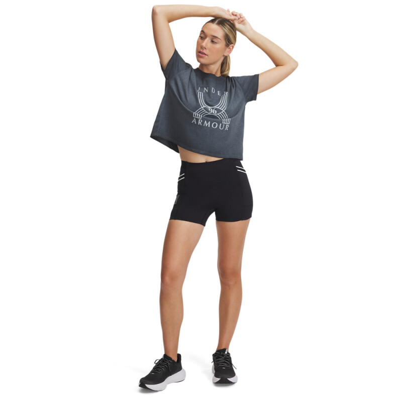 UA Run 96 Short-ORG BLK-001