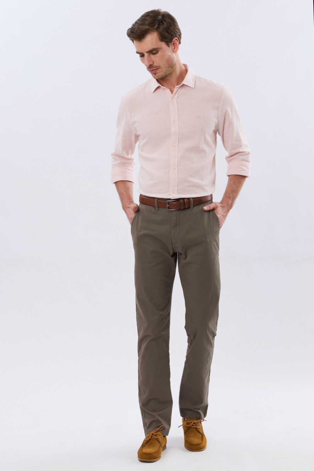 PANTALÓN SKINNY CON SPANDEX Verde