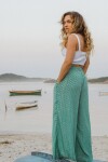 Pantalón Bruma Verde agua con dorado