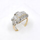 Anillo En Oro 18K Con Brillantes Y Diamantes Anillo En Oro 18K Con Brillantes Y Diamantes